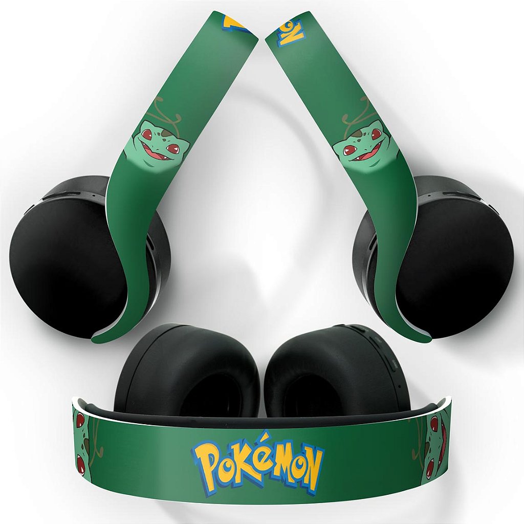 Skin Anti-Rage PS5 Headset Pulse 3D - Pokemon Bulbasaur