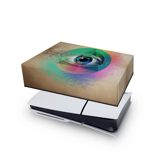 Capa Anti Poeira PS5 Slim Horizontal - Abstrato #89