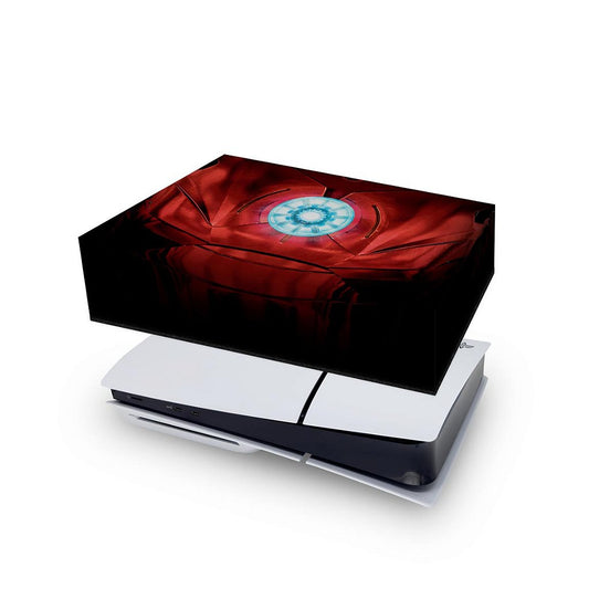 Capa Anti Poeira PS5 Slim Horizontal - Iron Man Homem De Ferro