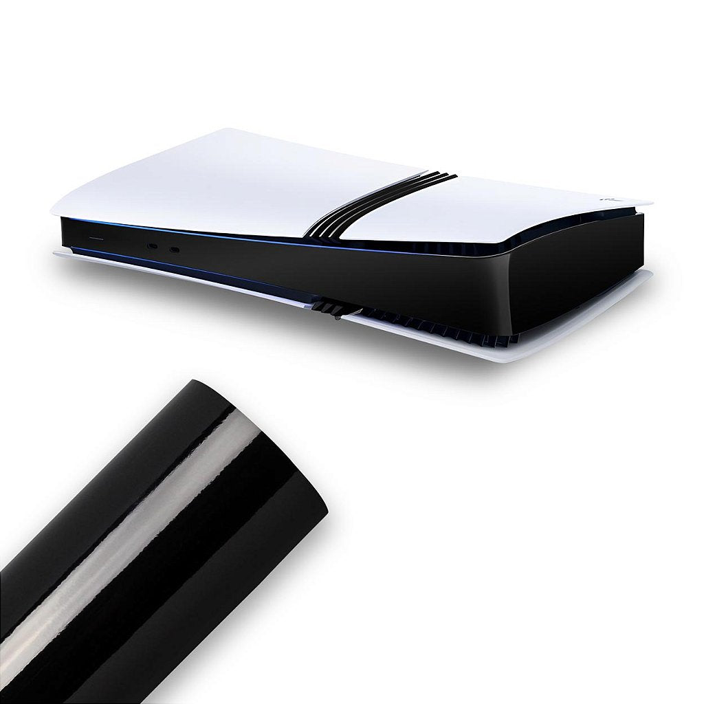 Skin PS5 Pro Central - Preto Black Piano