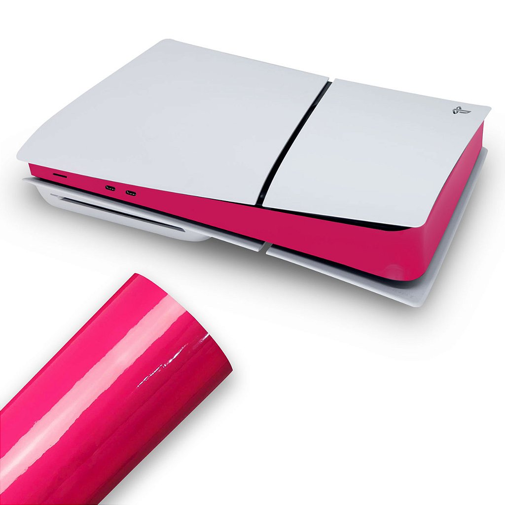 Skin PS5 Slim Central - Rosa