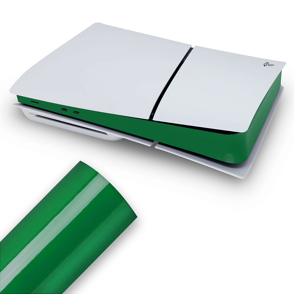 Skin PS5 Slim Central - Verde
