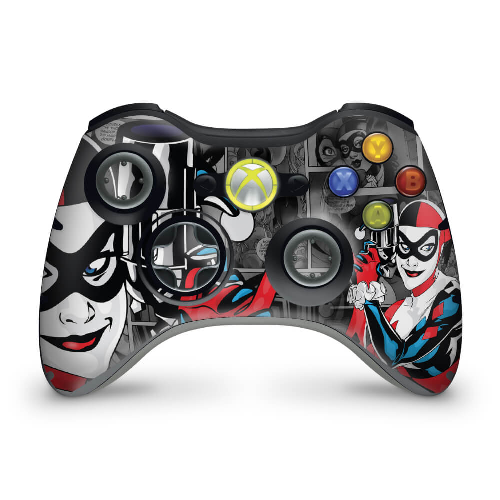 Skin Anti-Rage Xbox 360 Controle - Arlequina Harley Quinn