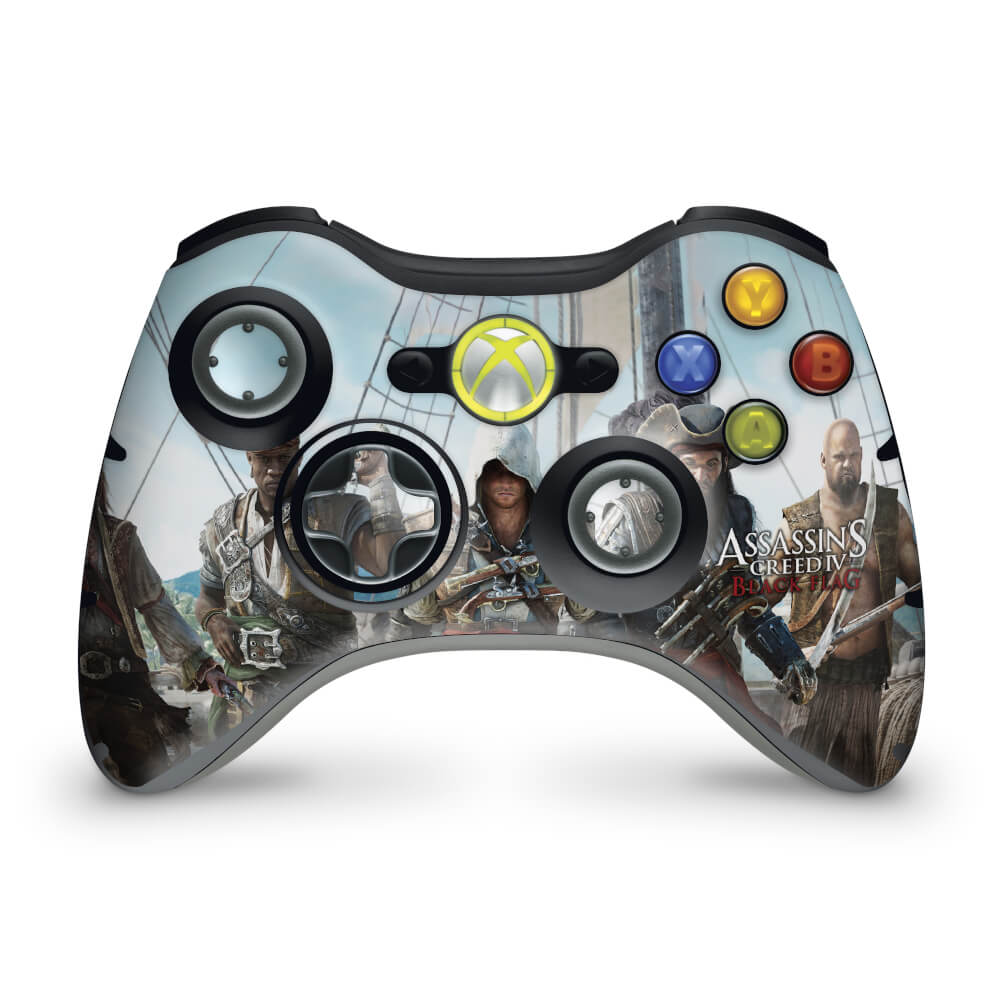 Skin Anti-Rage Xbox 360 Controle - Assassins Creed IV Black Flag