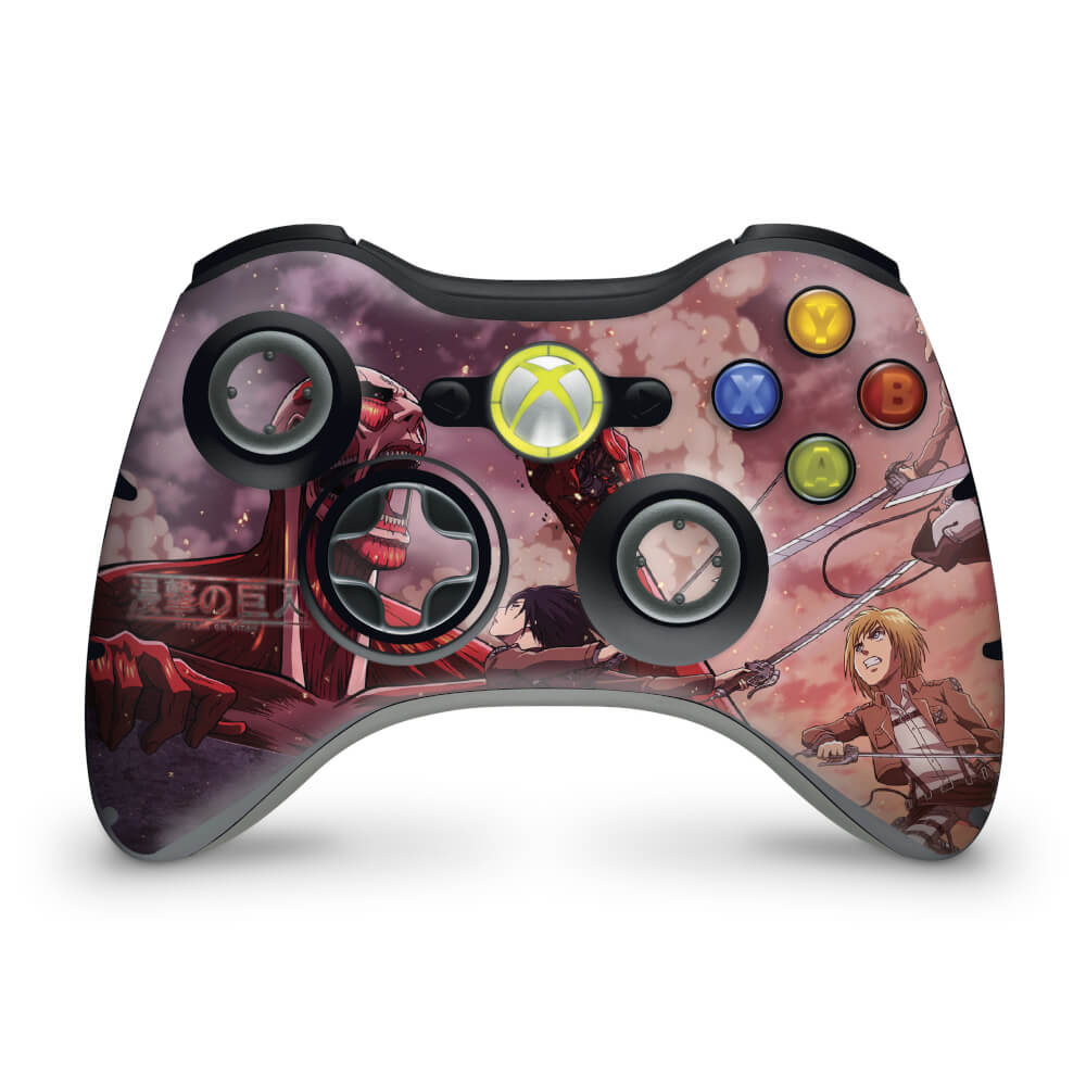 Skin Anti-Rage Xbox 360 Controle - Attack On Titan #b