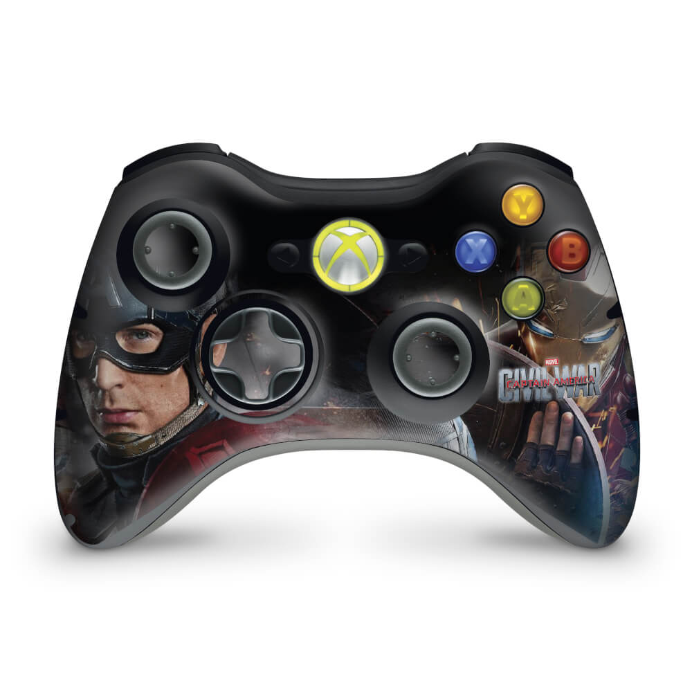Skin Anti-Rage Xbox 360 Controle - Capitão America B