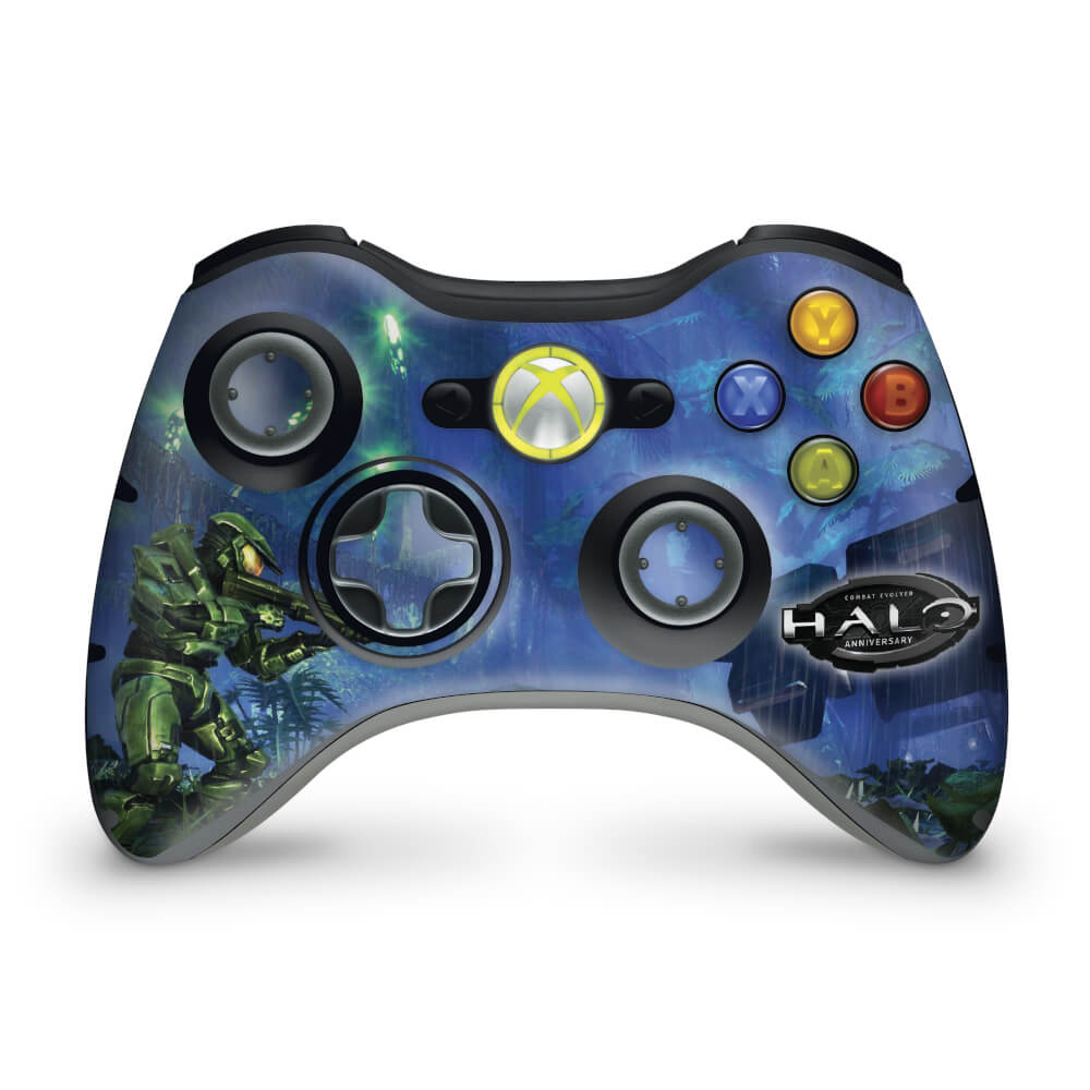 Skin Anti-Rage Xbox 360 Controle - Halo Anniversary
