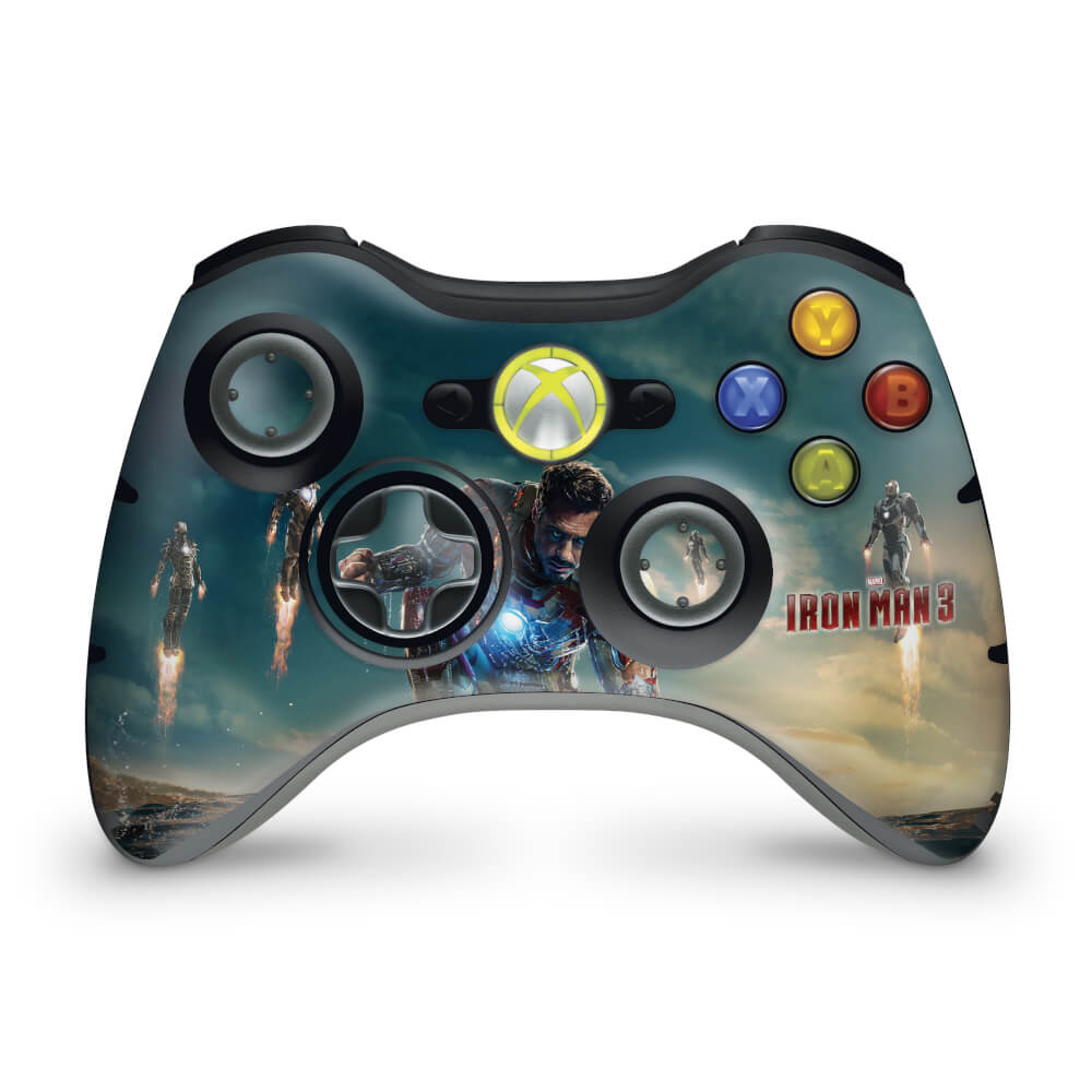 Skin Anti-Rage Xbox 360 Controle - Homem De Ferro #a