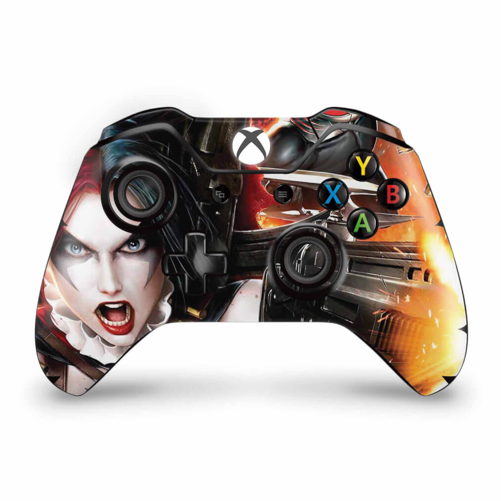 Skin Anti-Rage Xbox One Fat Controle - Arlequina Harley Quinn #B