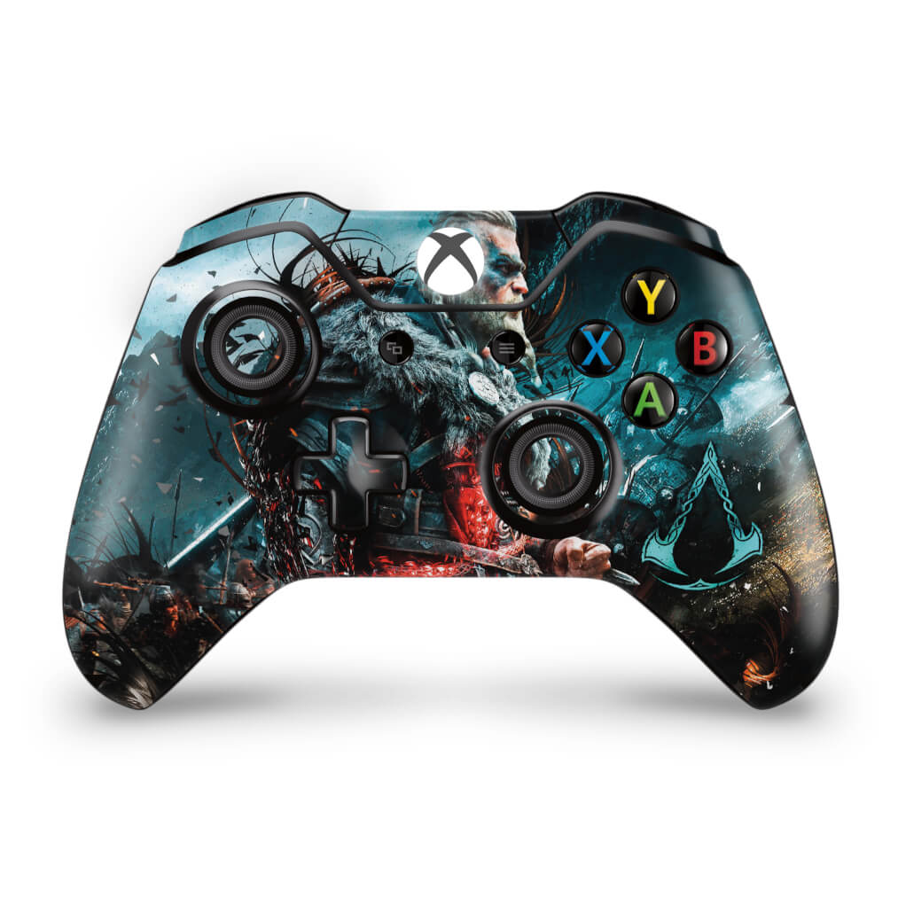 Skin Anti-Rage Xbox One Fat Controle - Assassin's Creed Valhalla