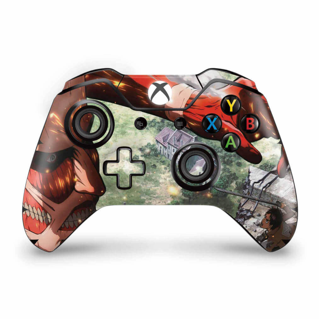 Skin Anti-Rage Xbox One Fat Controle - Attack on Titan #B
