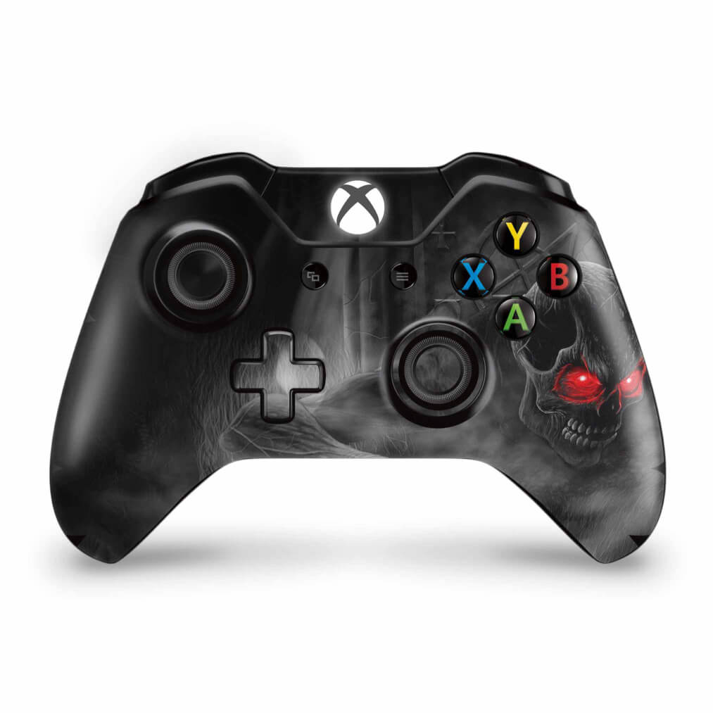 Skin Anti-Rage Xbox One Fat Controle - Caveira Skull