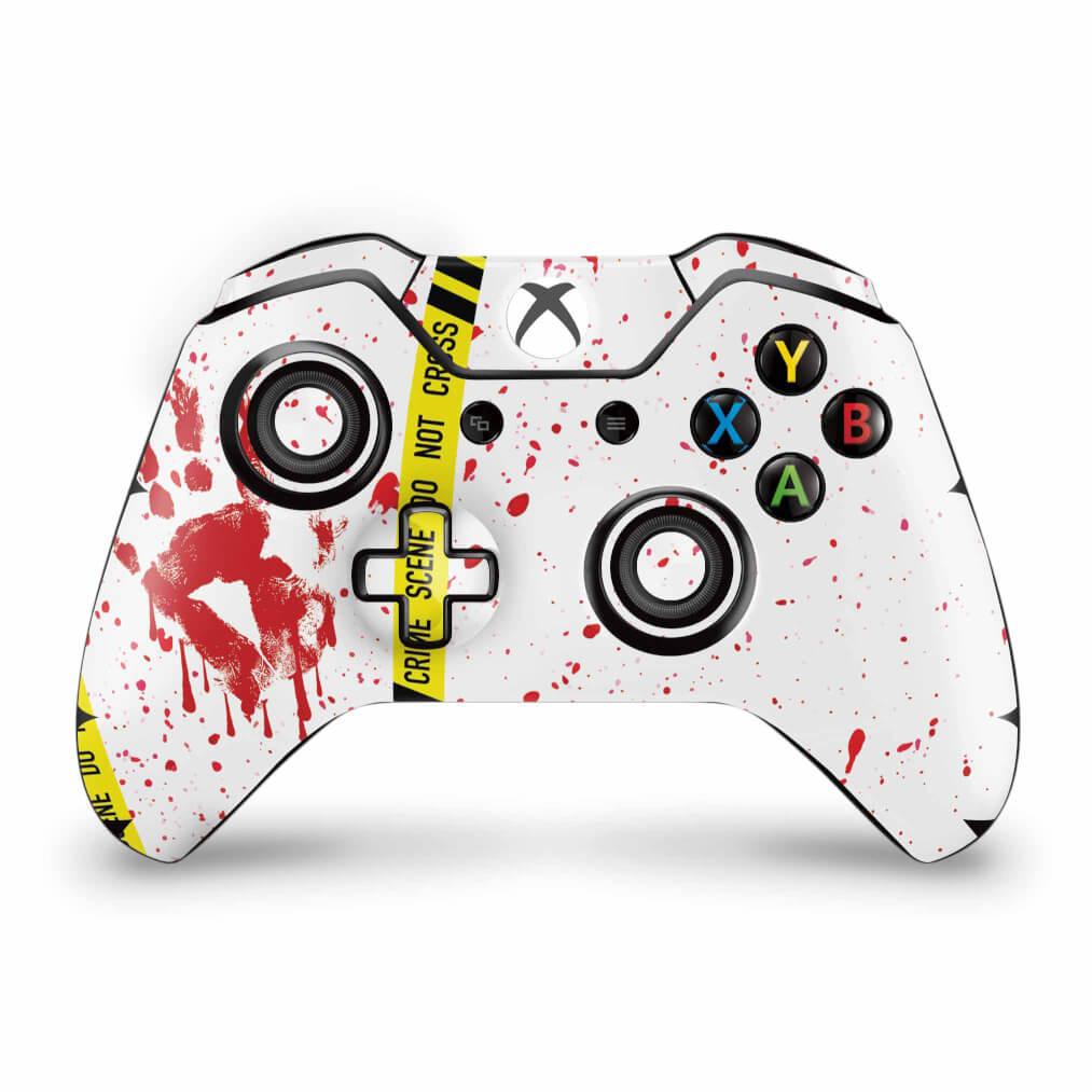 Skin Anti-Rage Xbox One Fat Controle - Cena de Crime Scene