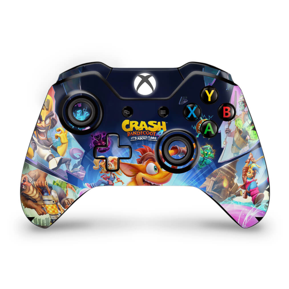 Skin Anti-Rage Xbox One Fat Controle - Crash Bandicoot 4
