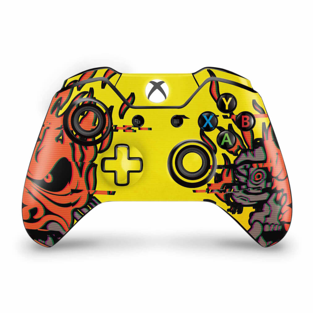 Skin Anti-Rage Xbox One Fat Controle - Cyberpunk 2077
