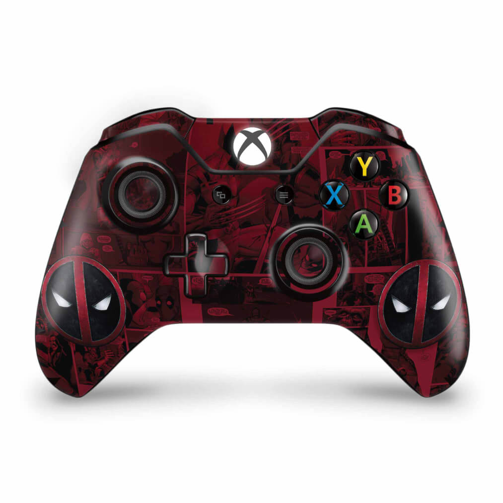 Skin Anti-Rage Xbox One Fat Controle - Deadpool Comics