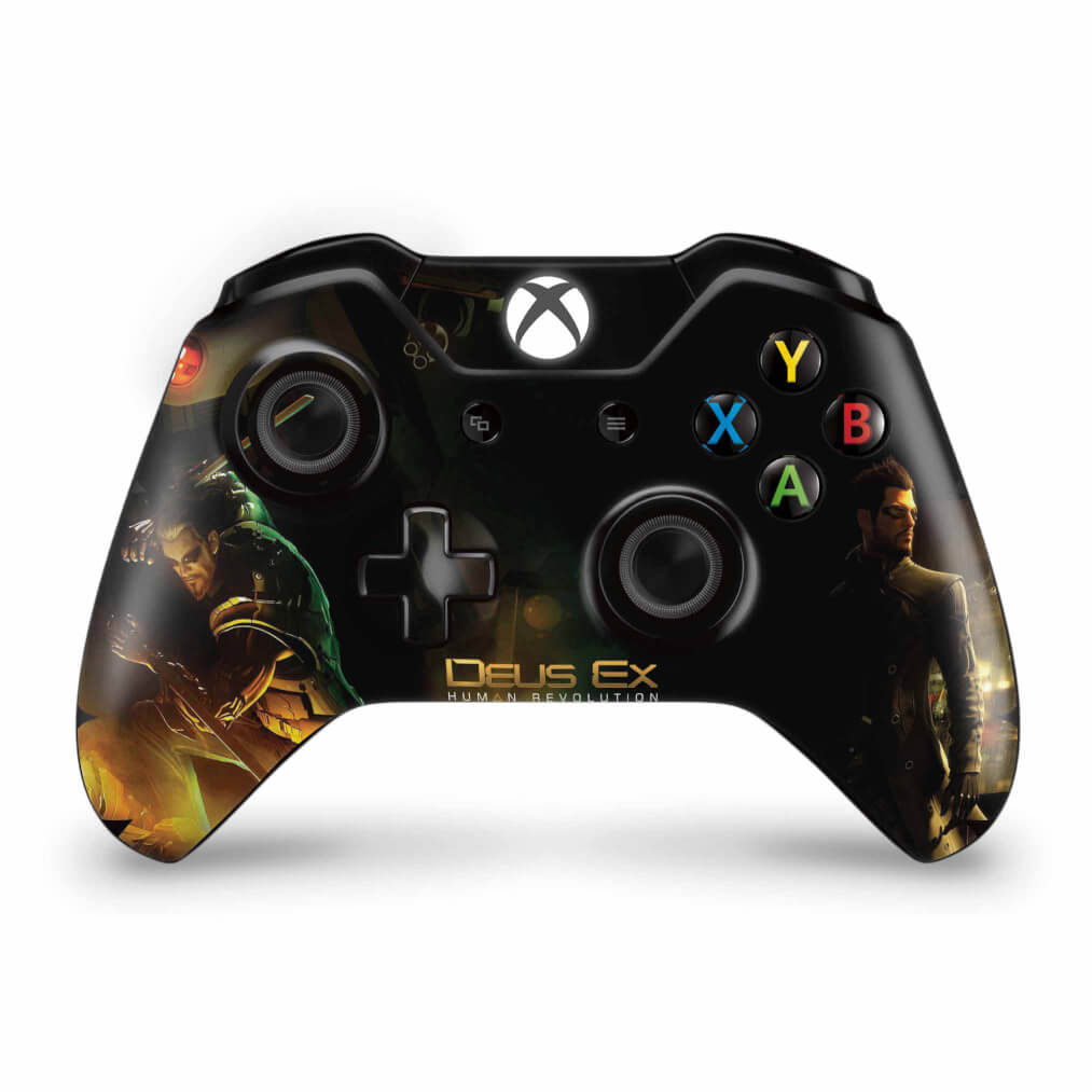 Skin Anti-Rage Xbox One Fat Controle - Deus Ex: Mankind Divided