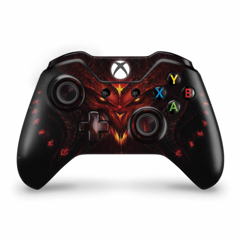Skin Anti-Rage Xbox One Fat Controle - Diablo