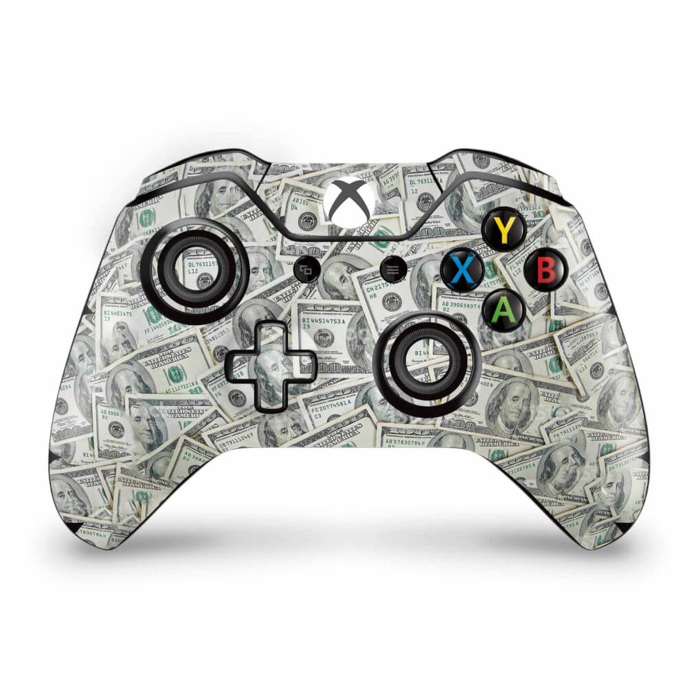Skin Anti-Rage Xbox One Fat Controle - Dollar Money Dinheiro