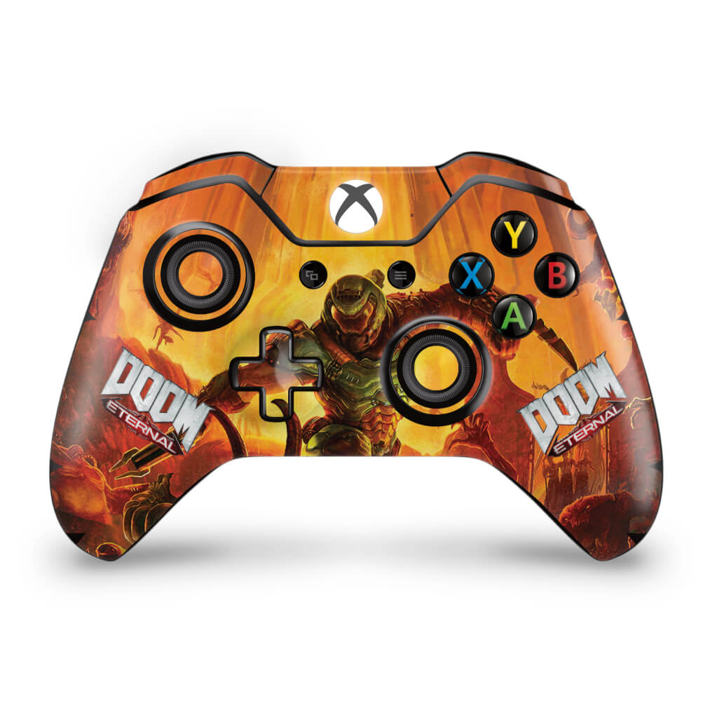 Skin Anti-Rage Xbox One Fat Controle - Doom Eternal