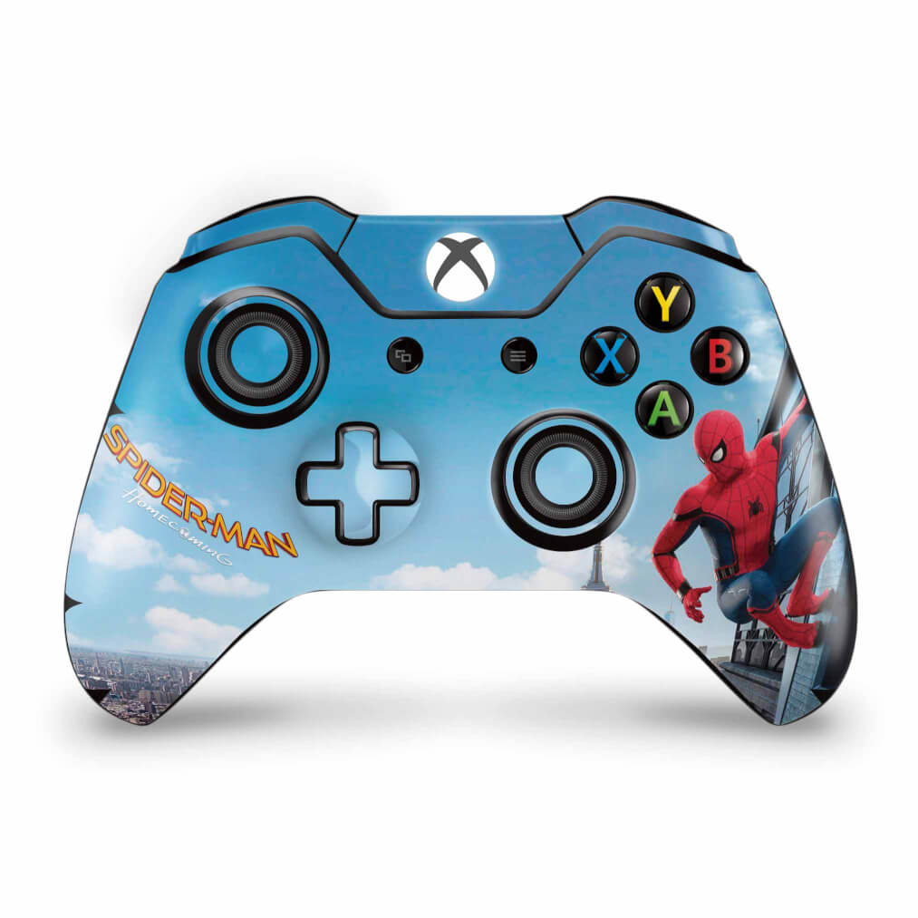 Skin Anti-Rage Xbox One Fat Controle - Homem Aranha - Spiderman Homecoming