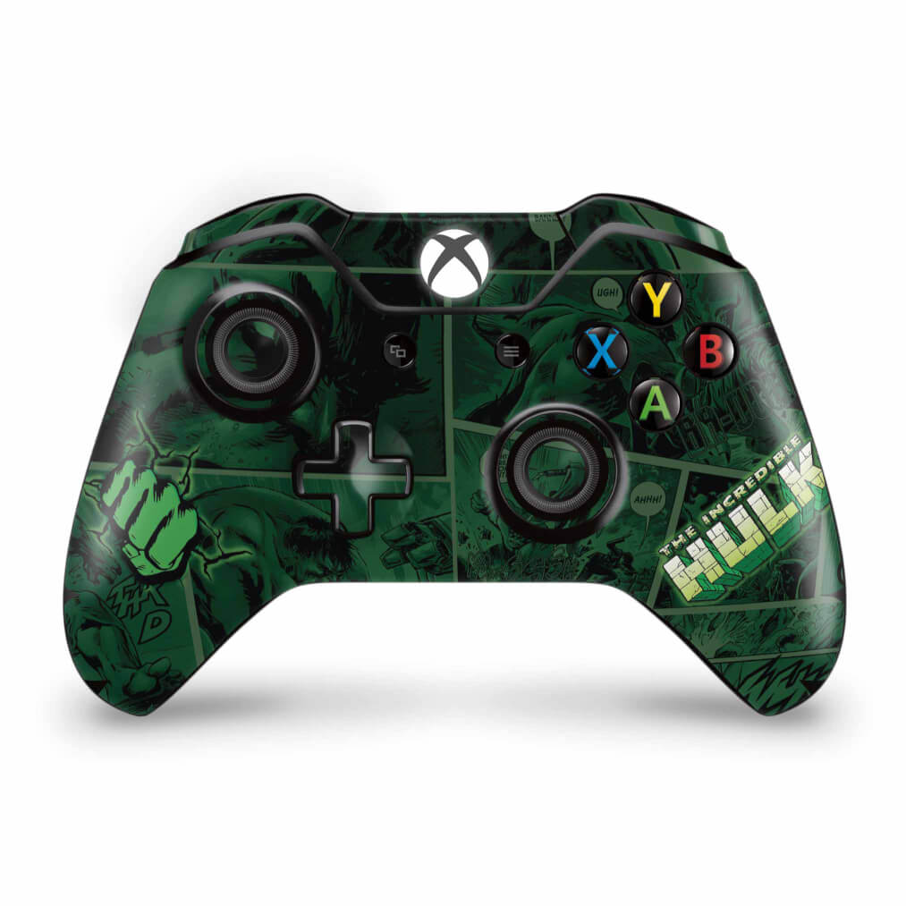 Skin Anti-Rage Xbox One Fat Controle - Hulk Comics