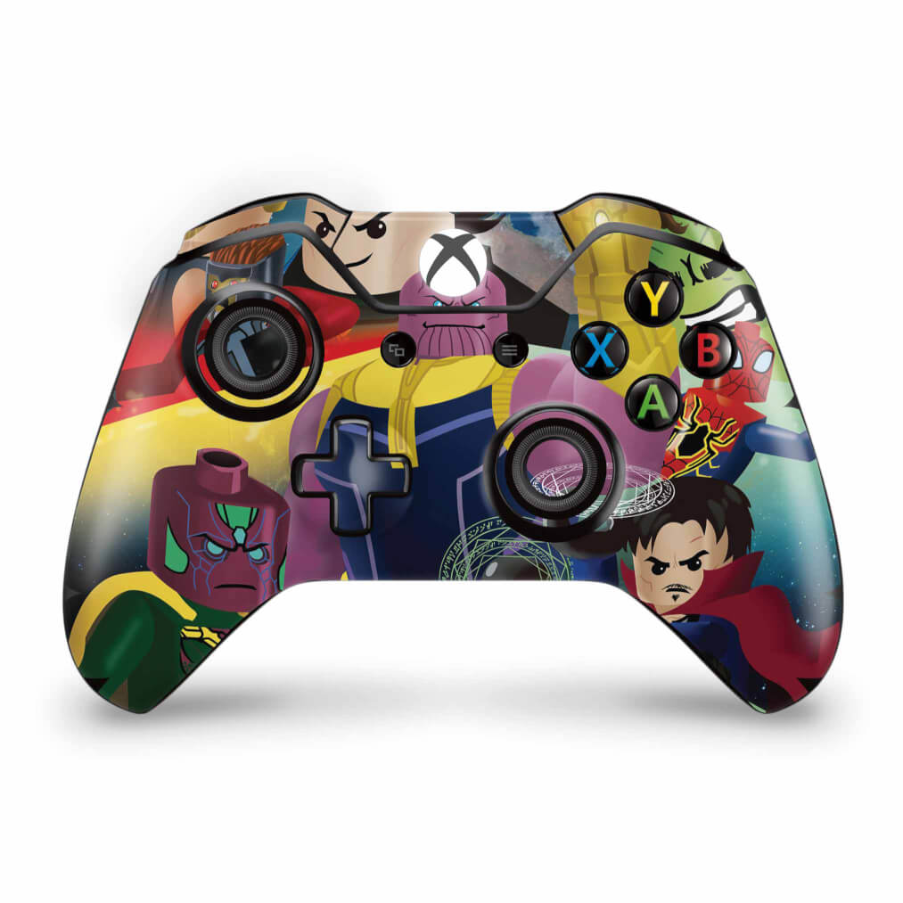 Skin Anti-Rage Xbox One Fat Controle - Lego Avengers Vingadores