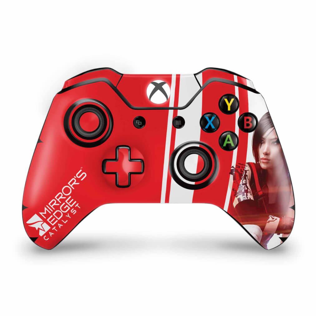 Skin Anti-Rage Xbox One Fat Controle - Mirror's Edge Catalyst