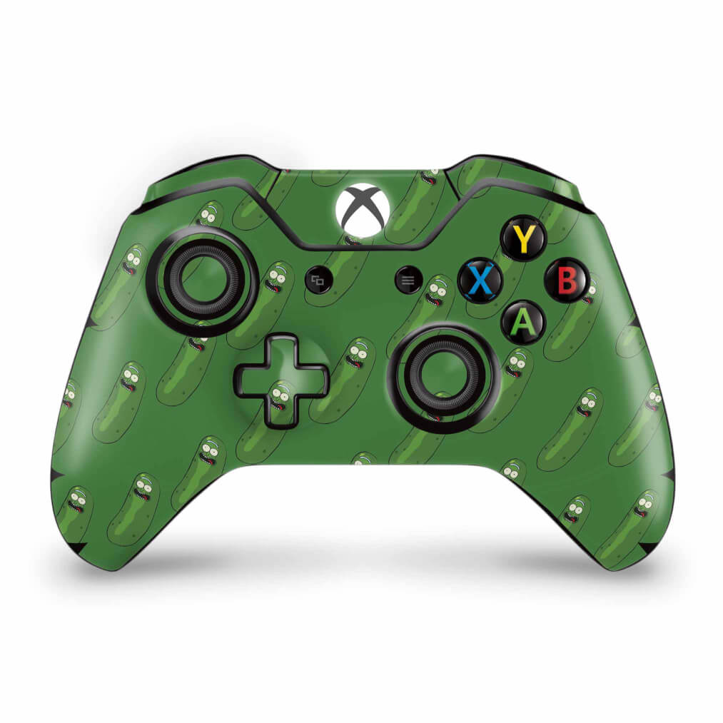 Skin Anti-Rage Xbox One Fat Controle - Pickle Rick and Morty
