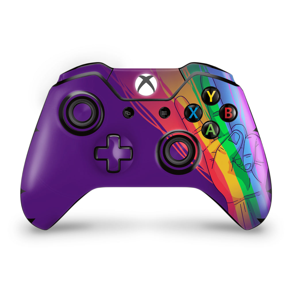 Skin Anti-Rage Xbox One Fat Controle - Rainbow Colors Colorido