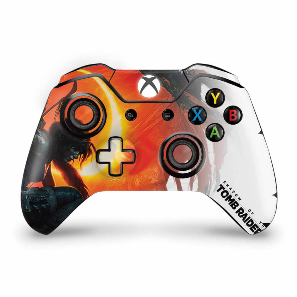 Skin Anti-Rage Xbox One Fat Controle - Shadow Of The Tomb Raider