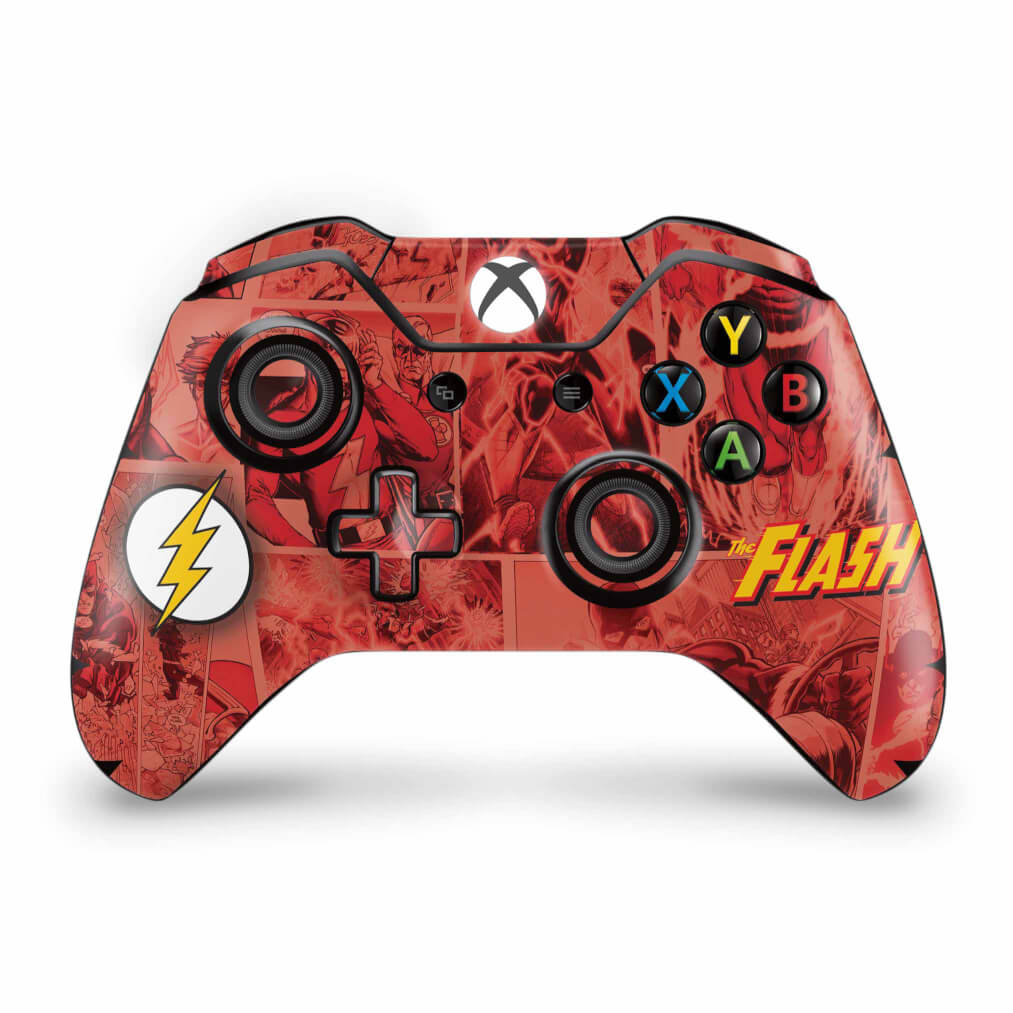 Skin Anti-Rage Xbox One Fat Controle - The Flash Comics