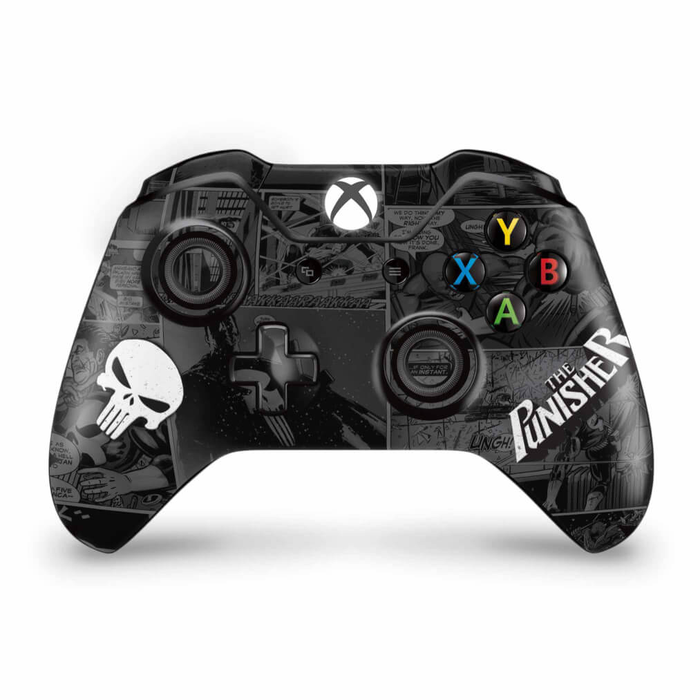 Skin Anti-Rage Xbox One Fat Controle - The Punisher Justiceiro Comics