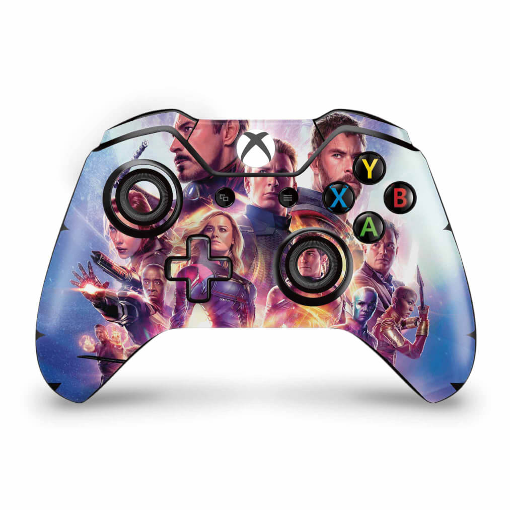 Skin Anti-Rage Xbox One Fat Controle - Vingadores Ultimato Endgame