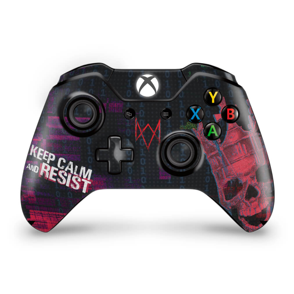 Skin Anti-Rage Xbox One Fat Controle - Watch Dogs Legion