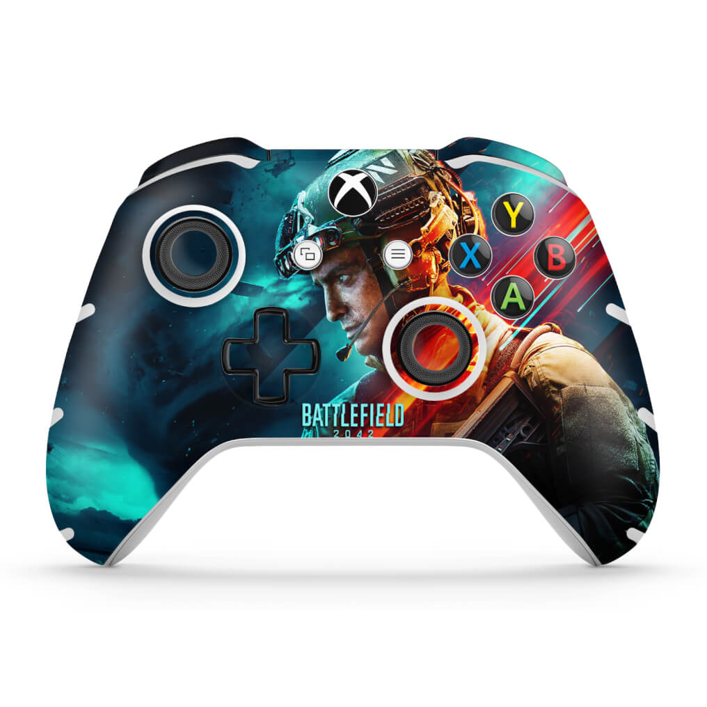 Skin Anti-Rage Xbox One Slim X Controle - Battlefield 2042