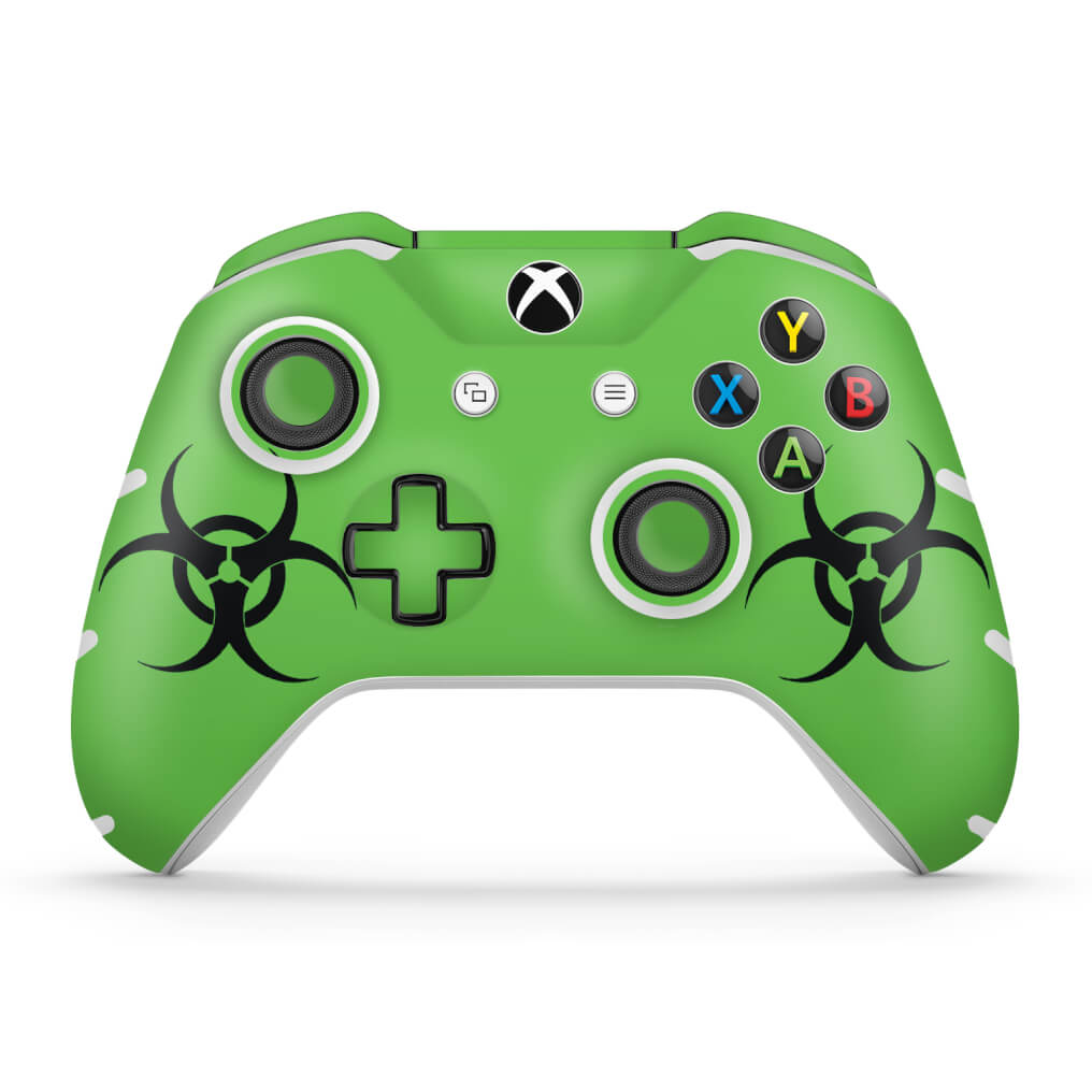 Skin Anti-Rage Xbox One Slim X Controle - Biohazard Radioativo