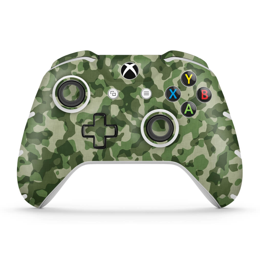 Skin Anti-Rage Xbox One Slim X Controle - Camuflado Verde