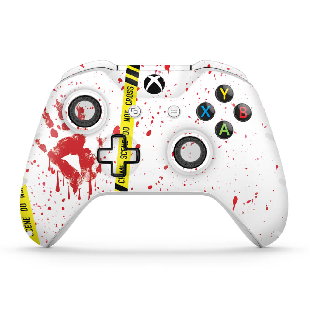 Skin Anti-Rage Xbox One Slim X Controle - Cena de Crime Scene