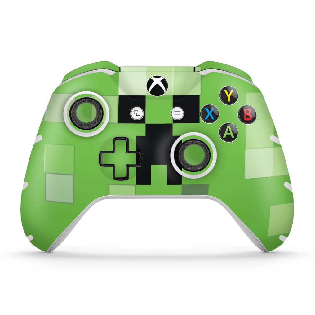 Skin Anti-Rage Xbox One Slim X Controle - Creeper Minecraft