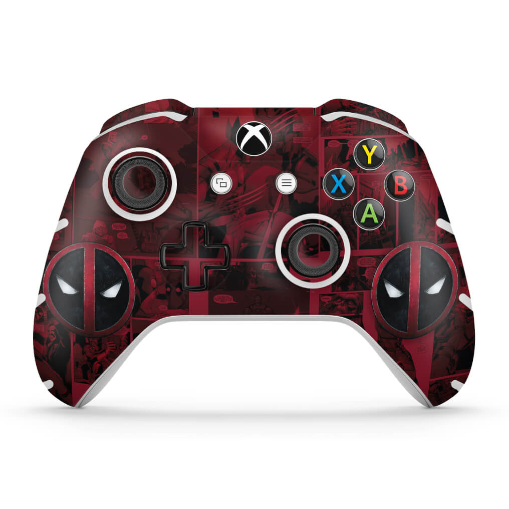 Skin Anti-Rage Xbox One Slim X Controle - Deadpool Comics