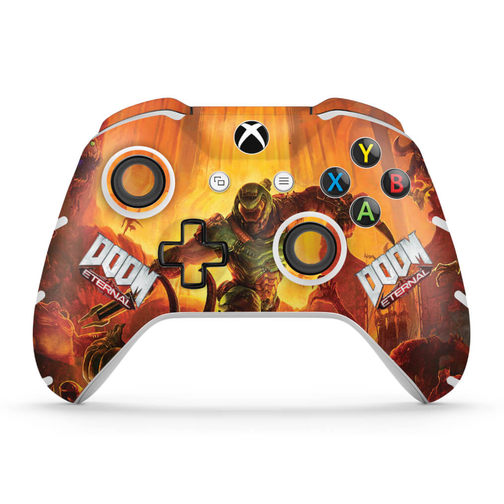 Skin Anti-Rage Xbox One Slim X Controle - Doom Eternal