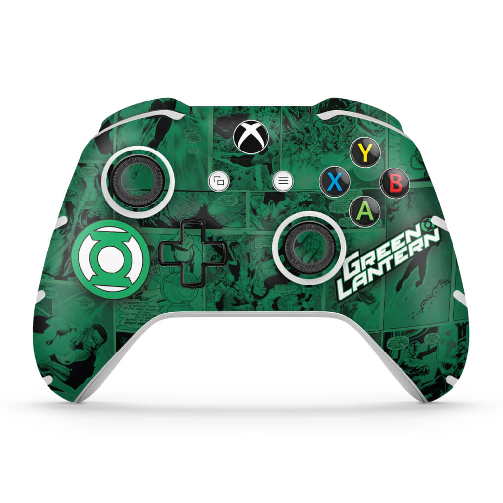 Skin Anti-Rage Xbox One Slim X Controle - Lanterna Verde Comics