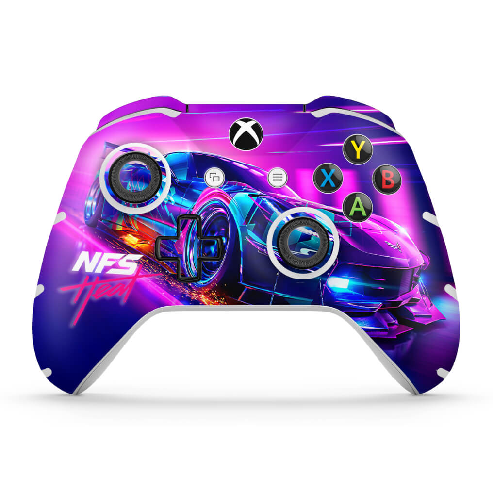 Skin Anti-Rage Xbox One Slim X Controle - Need For Speed Heat