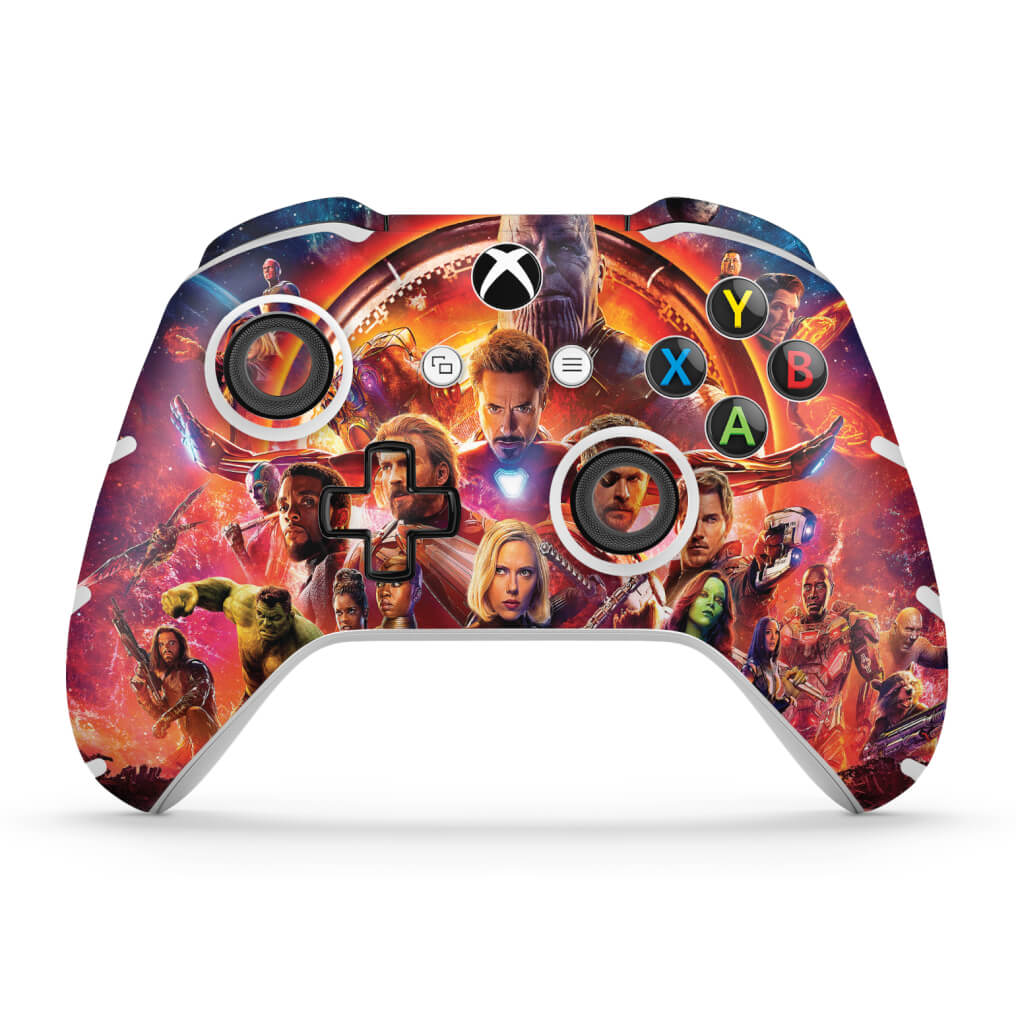Skin Anti-Rage Xbox One Slim X Controle - Os Vingadores: Guerra Infinita