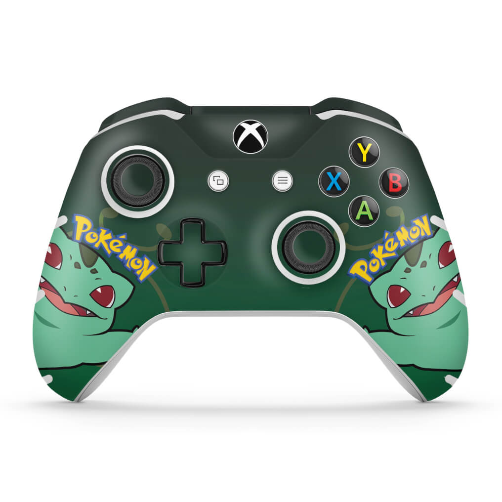 Skin Anti-Rage Xbox One Slim X Controle - Pokemon Bulbasaur