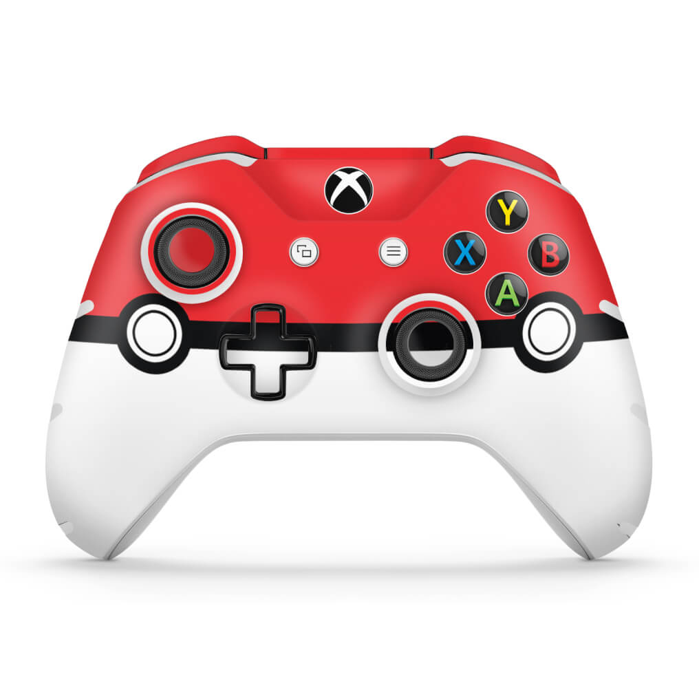 Skin Anti-Rage Xbox One Slim X Controle - Pokemon Pokebola