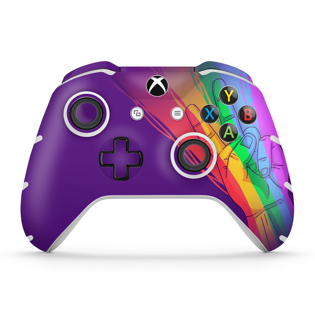 Skin Anti-Rage Xbox One Slim X Controle - Rainbow Colors Colorido