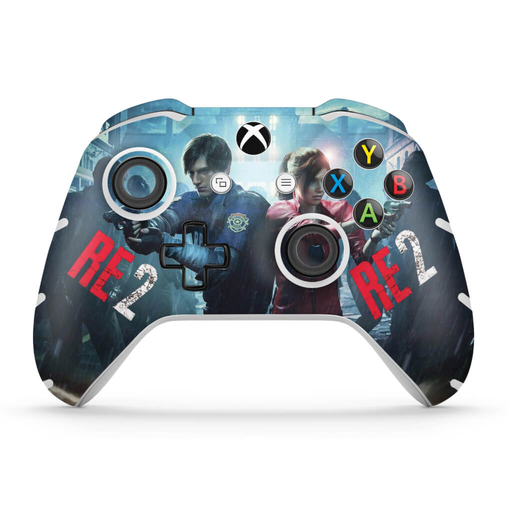 Skin Anti-Rage Xbox One Slim X Controle - Resident Evil 2 Remake