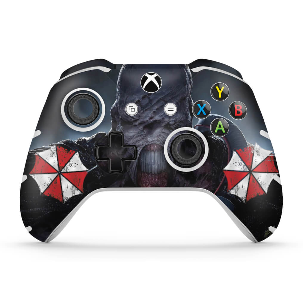 Skin Anti-Rage Xbox One Slim X Controle - Resident Evil 3 Remake